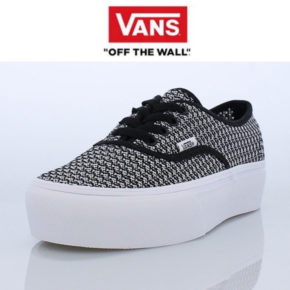 Vans Shoes - Vans Authentic Platform Summer Mesh Black White